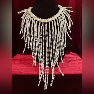 Nakamol Anthropologie Large Pearl Rare Necklace